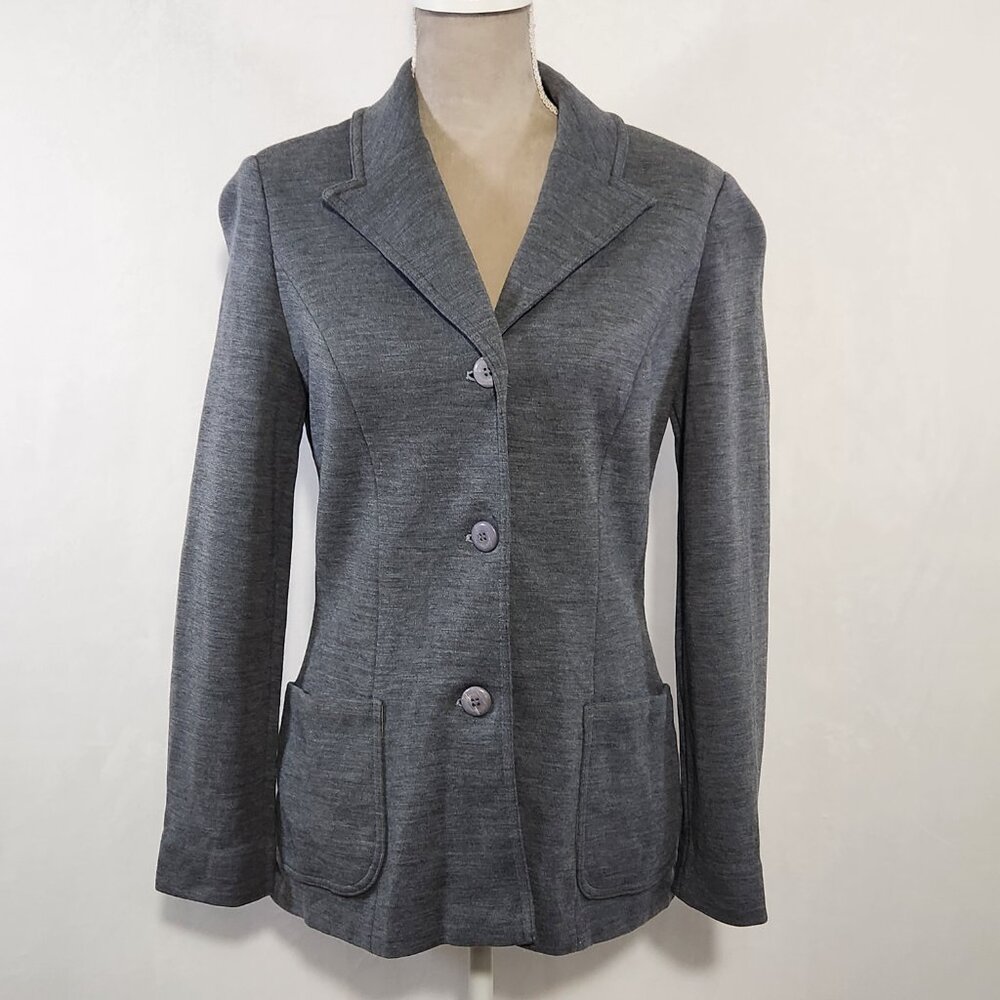 Pendleton Women's Size Medium Gray Three Button F… - image 1